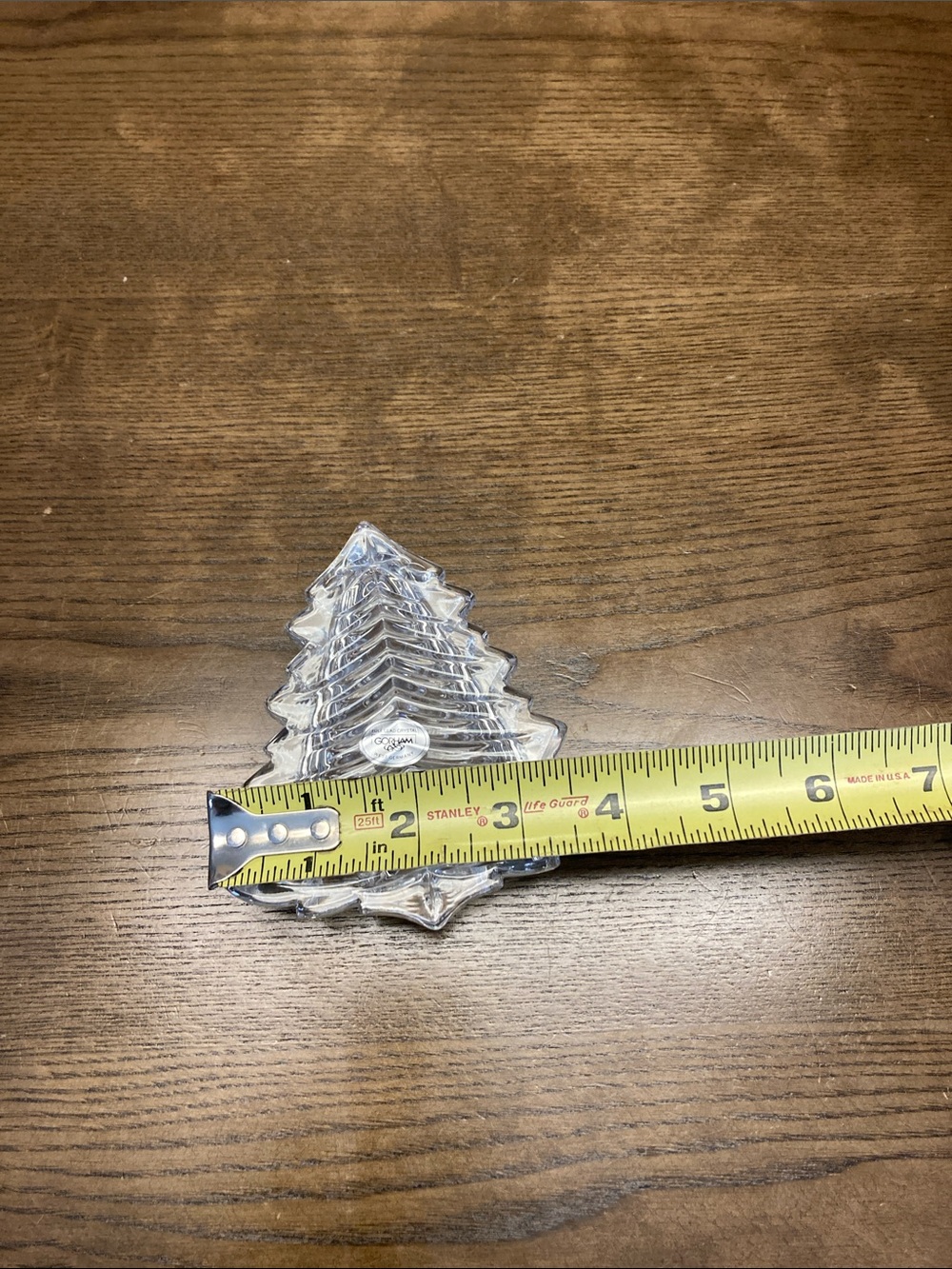 Gorham Full Lead Crystal Tree Trinket Box - Picture 7 of 8